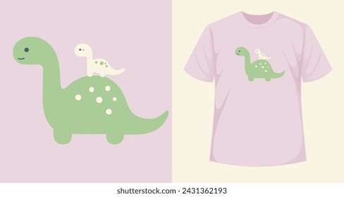 sweet dinosaur designs, pattern for various prints,