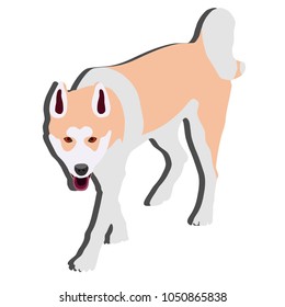 sweet dog illustration in vector