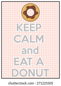 sweet donut background, illustration in vector format