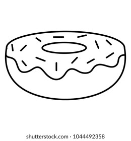sweet donut bakery icon