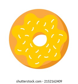 Sweet donut. Bakery Icon. Vector illustration