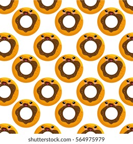 sweet donut character icon