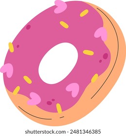 Sweet Donut Confectionery Vector Illustration