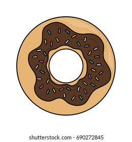Sweet donut dessert