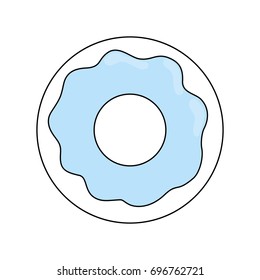 Sweet donut dessert