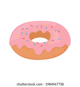 sweet donut dessert isolated icon
