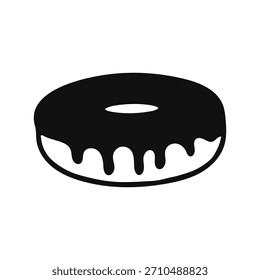 Ilustração do vetor desenhado à mão da rosquinha doce 