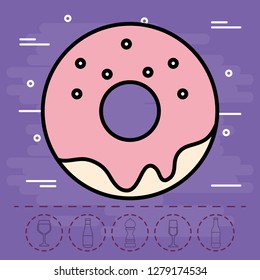 sweet donut icon