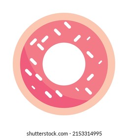 sweet donut icon isolated vector