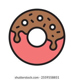 A sweet donut icon, perfect for bakeries and dessert spots