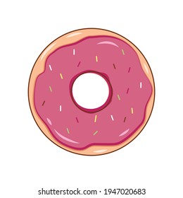sweet donut icon vector design