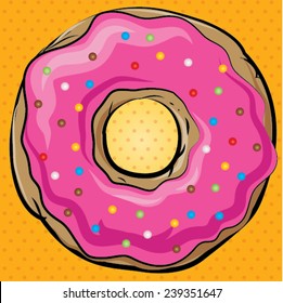 Sweet Donut illustration vector