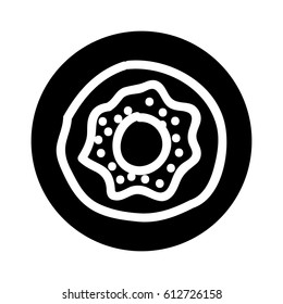 sweet donut isolated icon