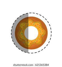 sweet donut isolated icon
