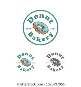 Sweet Donut Logo Design Vector