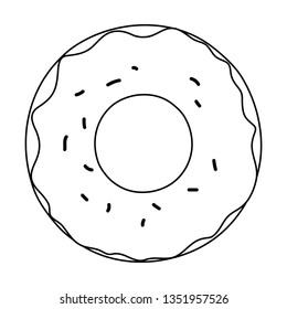 sweet donut pastry icon
