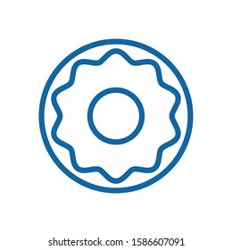 sweet donut pastry isolated icon vector illustration design