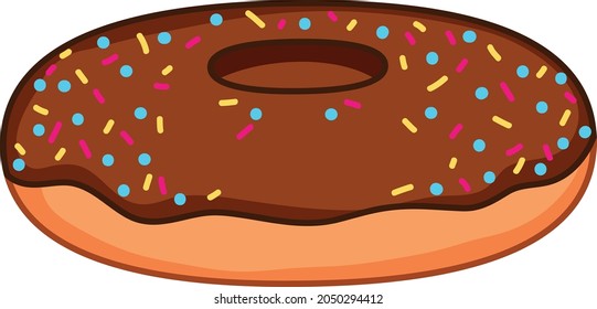 Sweet Donut vector art and llustration
