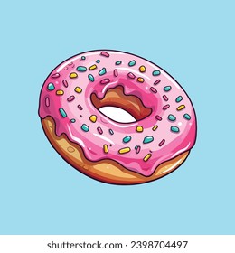 sweet donut vector design  on white background	