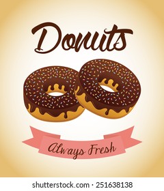 sweet donuts design, vector illustration eps10 graphic 