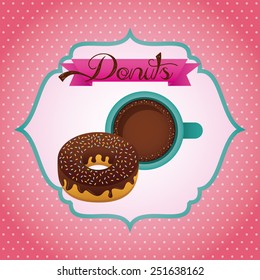 sweet donuts design, vector illustration eps10 graphic 