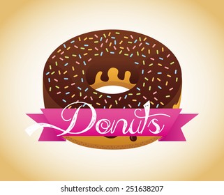 sweet donuts design, vector illustration eps10 graphic 