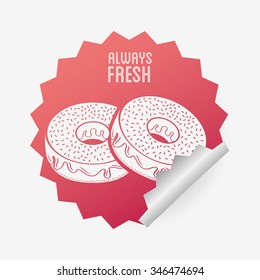 sweet donuts design, vector illustration eps10 graphic 