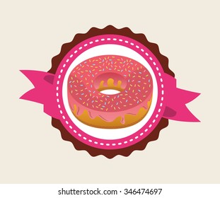 sweet donuts design, vector illustration eps10 graphic 
