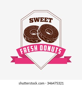 sweet donuts design, vector illustration eps10 graphic 