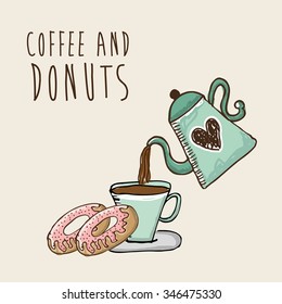 sweet donuts design, vector illustration eps10 graphic 