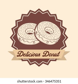 sweet donuts design, vector illustration eps10 graphic 