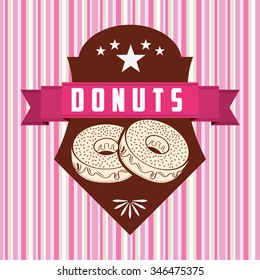 sweet donuts design, vector illustration eps10 graphic 