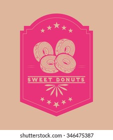 sweet donuts design, vector illustration eps10 graphic 