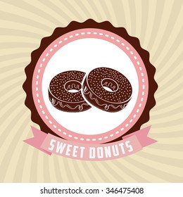 sweet donuts design, vector illustration eps10 graphic 