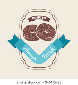 sweet donuts design, vector illustration eps10 graphic 