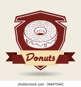 sweet donuts design, vector illustration eps10 graphic 