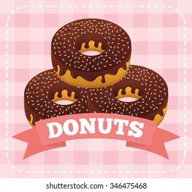 sweet donuts design, vector illustration eps10 graphic 