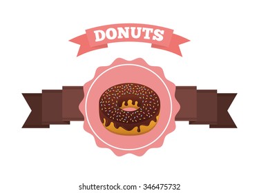 sweet donuts design, vector illustration eps10 graphic 