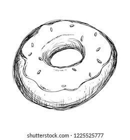 sweet donuts drawing icon