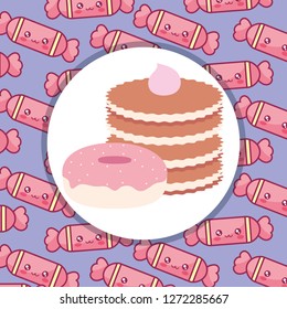 sweet donuts isolated icon