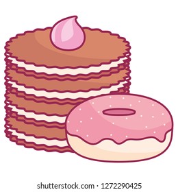 sweet donuts isolated icon
