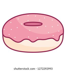 sweet donuts isolated icon