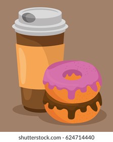 sweet donuts isolated icon