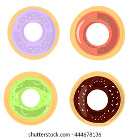 Sweet donuts. Vector illustraton