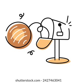 Sweet doodle pattern depicting various types of bakery cookies and confectionery items