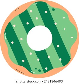 Sweet Doughnut Icon Vector Illustration