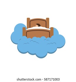 Sweet dream concept icon vector illustration graphic design