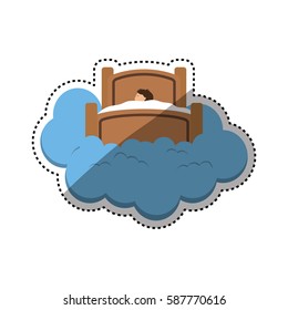 Sweet dream concept icon vector illustration graphic design