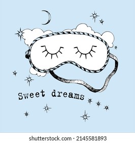 Sweet Dream Fun Vector Slogan Tshirt Print Design