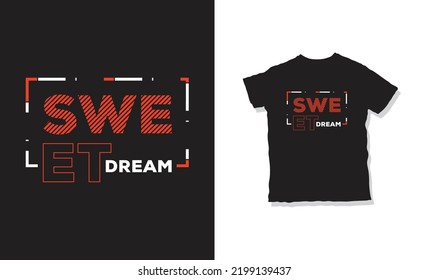 Sweet dream t-shirt design template